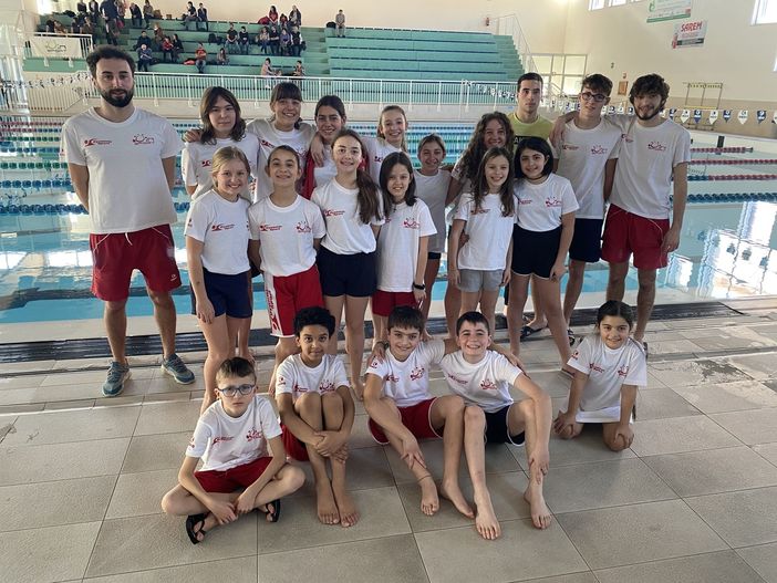 Biella, centro sportivo Rivetti, la carica delle 100 Rane Rosse al Trofeo Csi Biella