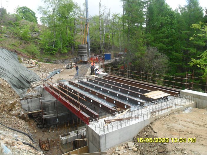 Il Ponte  sul Rio Furia lo scorso 15 maggio - Foto pagina FB Emanuele Ramella Pralungo