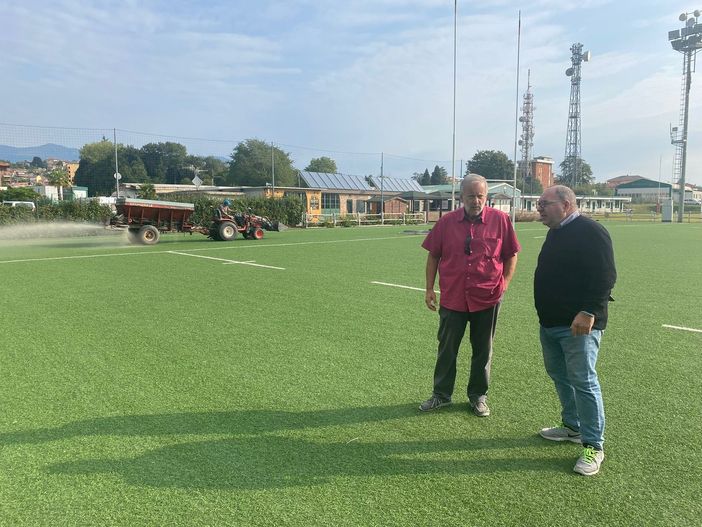 Quasi concluso il restyling del campo in sintetico della Cittadella del rugby