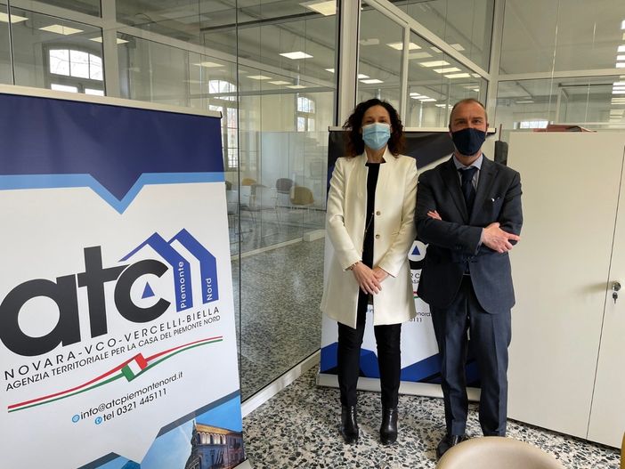 L'assessore regionale Caucino con il presidente Atc Piemonte Nord Marchioni