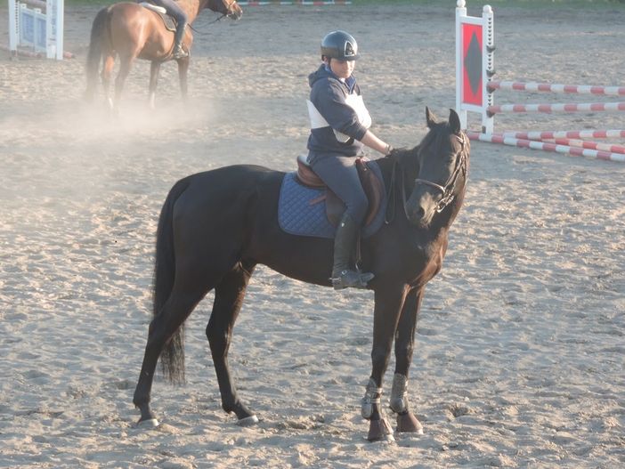 Edoardo Barbieri in sella a Pannocchia