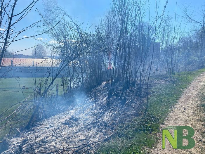 Incendio sottobosco a Mongrando
