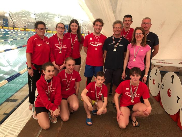 Nuoto pinnato, i giovani di Pralino Sport si fanno valere in Svizzera