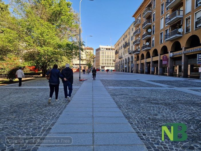 La nuova Piazza Vittorio Veneto a Biella location di Aspettando Bolle di Malto