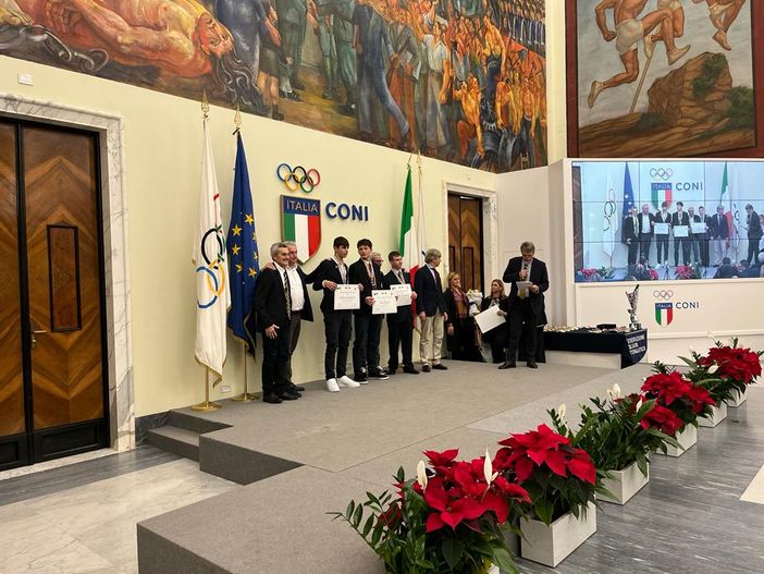 Rainbow Team al Salone d’Onore del Coni per festeggiare i 100 anni della Federazione Italiana Motonautica Rainbow Team al Salone d’Onore del Coni per festeggiare i 100 anni della Federazione Italiana Motonautica