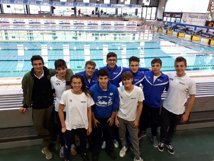 Nuoto: Dynamic Sport 10°  al trofeo internazionale Nico Sapio di Genova, 5 podi e 2 successi