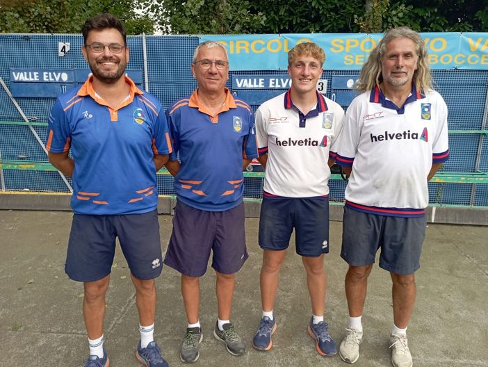 In maglia azzurra Roberto Cagna e Massimo Girelli - Foto Federbocce In maglia azzurra Roberto Cagna e Massimo Girelli - Foto Federbocce