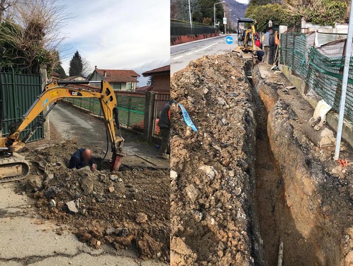 La posa della fibra crea disagi in tutta Pollone, Delsignore: "Valutiamo risarcimento danni" FOTO