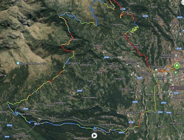 Weekend in Ebike: percorsi e itinerari biellesi, un "anello destrorso" ... un classico biellese