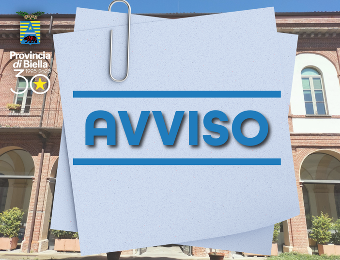 Avviso candidature per due consiglieri dell'Organo di Indirizzo presso la Fondazione Cassa di Risparmio di Biella