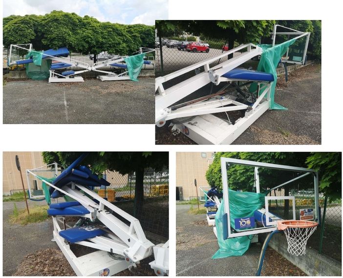 All'asta canestri e sedie del PalaForum di Biella