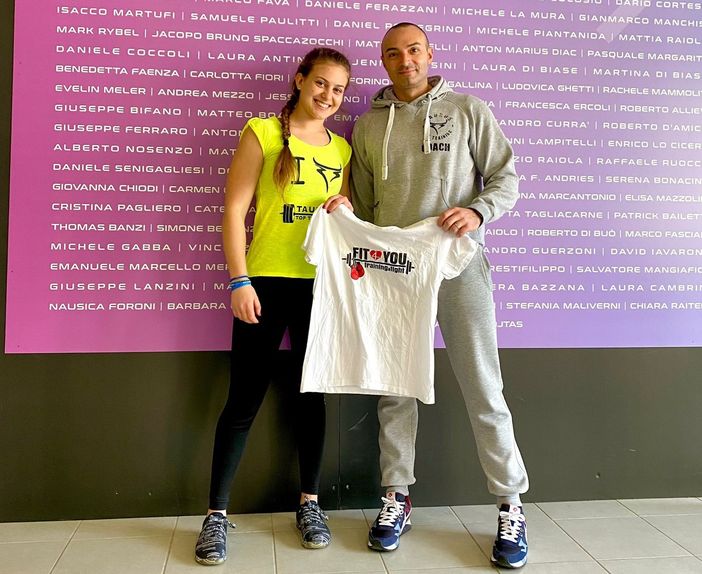 Nella foto, Anna Lerro con il suo coach Davide Zurzolo