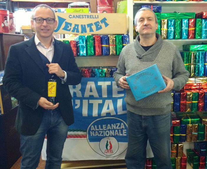 Ratafià e canestrelli in omaggio al neo presidente Usa Donald Trump