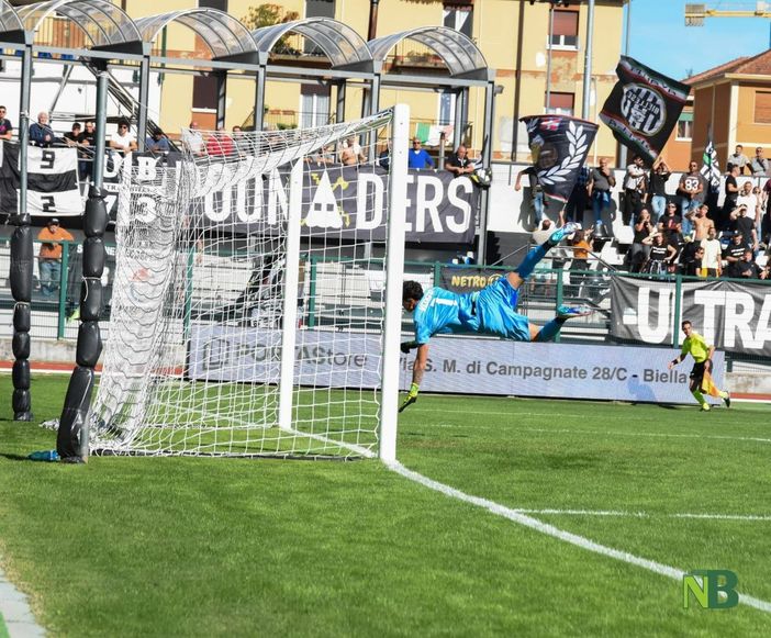 Calcio, finisce 1-0 tra Biellese e NovaRomentin al “La Marmora-Pozzo”  di Biella FOTO Enrico Eletto per newsbiella.it