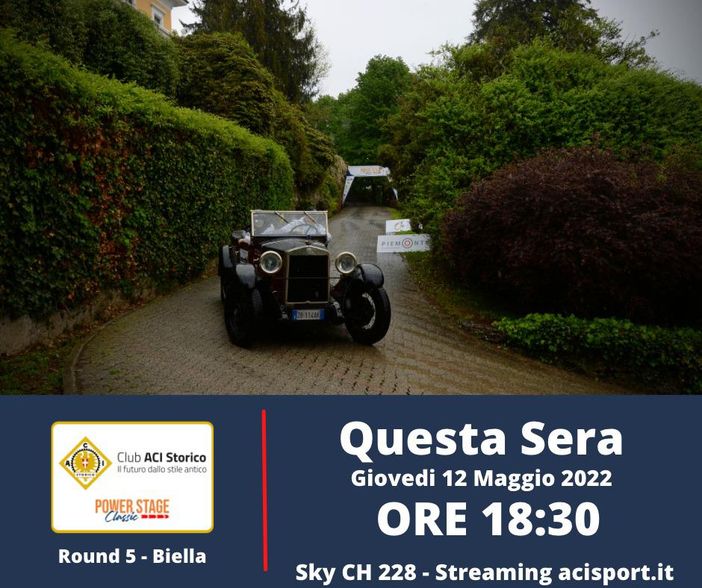 La regolarità auto storiche sbarca in TV