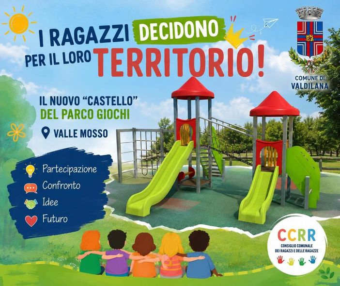 Un nuovo castello per il parco giochi: a Valle Mosso decidono i ragazzi Un nuovo castello per il parco giochi: a Valle Mosso decidono i ragazzi