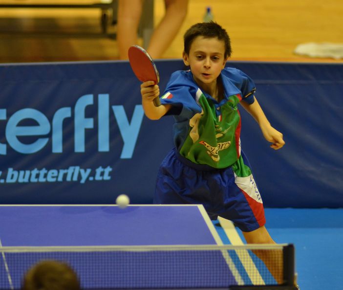 Jacopo Sulis con la maglia della nazionale italiana in una foto di P.Roncallo