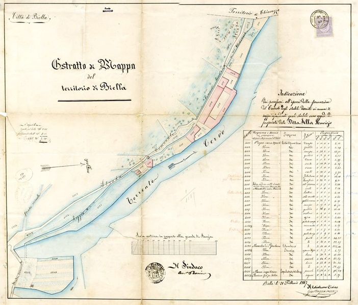 Foto d’archivio: Biella, il passato industriale sorge dal Cervo - Copyright Fondazione Sella 2024.