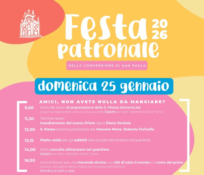 Biella, festa patronale nella Conversione di San Paolo
