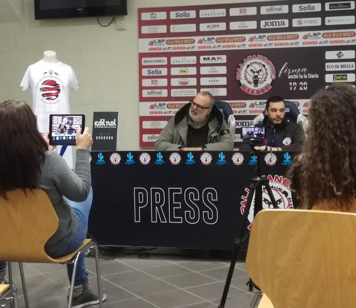Atripaldi e Galbiati in sala stampa Atripaldi e Galbiati in sala stampa