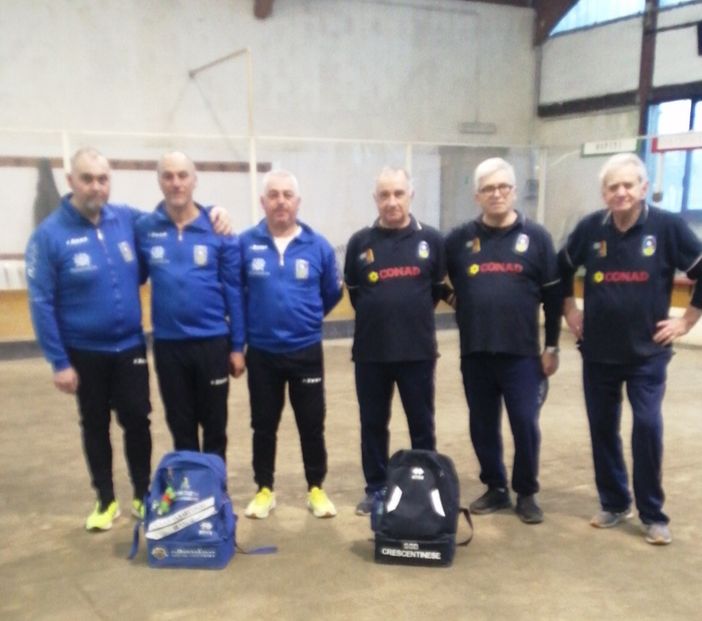 Bocce, la Crescentinese è 1° nel campionato Alto Piemonte a terne di categoria D