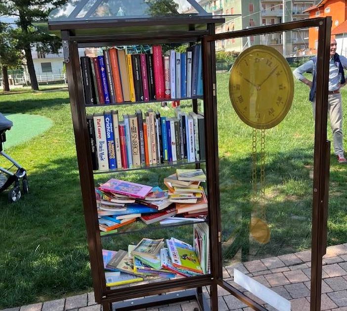A Occhieppo Inferiore al parco giochi ha trovato spazio una casetta per lo scambio di libri
