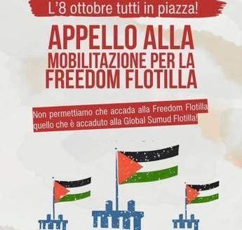 "L'8 ottobre tutti in piazza", Freedom Flotilla invita a nuova mobilitazione