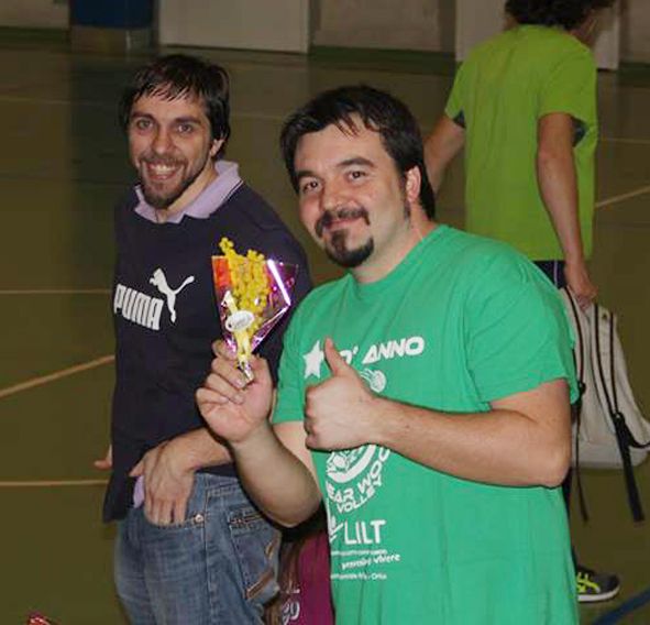 Il dirigente Filippo Scarpulla con il tecnico Simone Nicolo Il dirigente Filippo Scarpulla con il tecnico Simone Nicolo