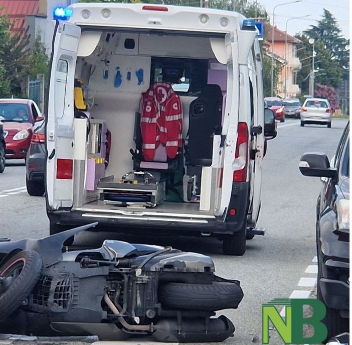 Centauro al pronto soccorso dopo un incidente a Gaglianico, foto archivio Centauro al pronto soccorso dopo un incidente a Gaglianico, foto archivio