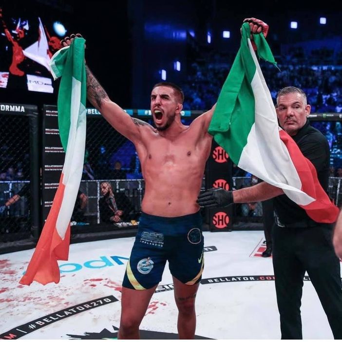 Il biellese Niccolò Solli al Bellator MMA di Milano - Foto pagina FB Niccolò Solli