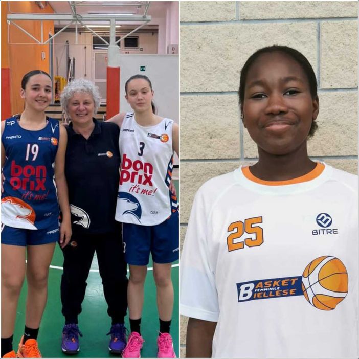 Da sinistra: Penelope Apicella, l’allenatrice Lela Merlo, Elisabetta Toniolo e Caterina Gueye.