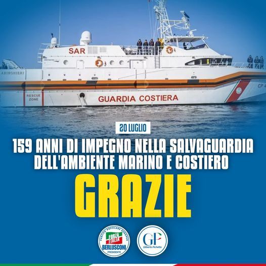 Gilberto Pichetto: "Grazie agli uomini e alle donne del Corpo delle Capitanerie di Porto"