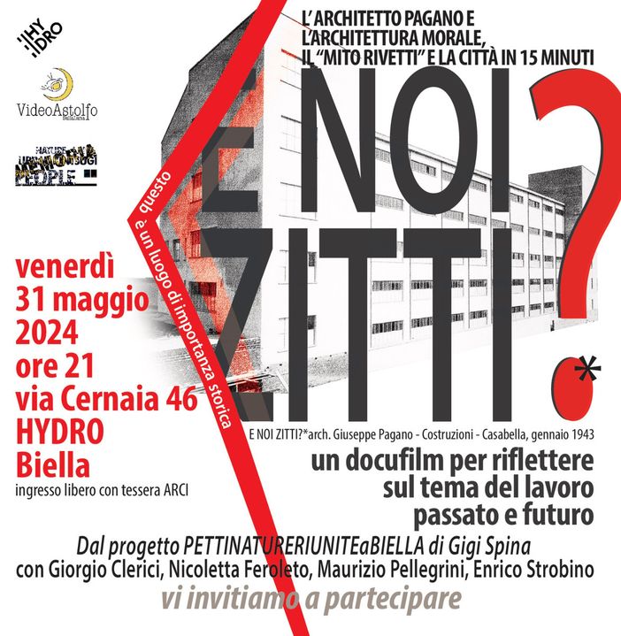 “E noi zitti?” Sulle Pettinature Rivetti di Biella graffiti e proiezioni artistiche.