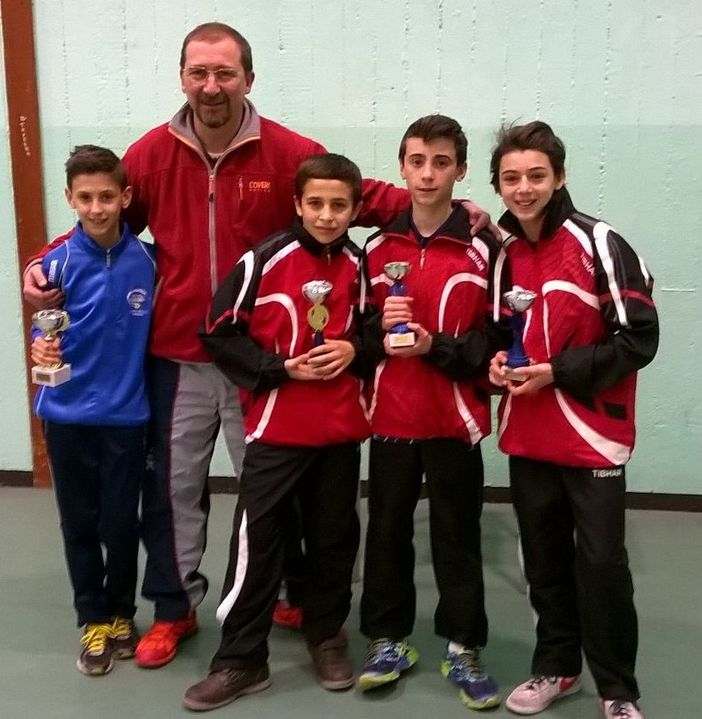 Tennistavolo: Otto atleti biellesi sul podio di Torino