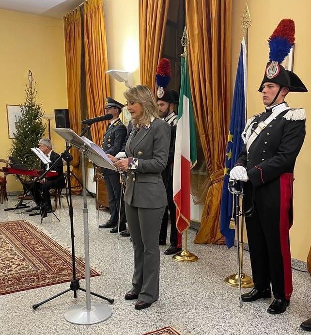 Cerimonia dello scambio degli auguri natalizi in Prefettura Cerimonia dello scambio degli auguri natalizi in Prefettura