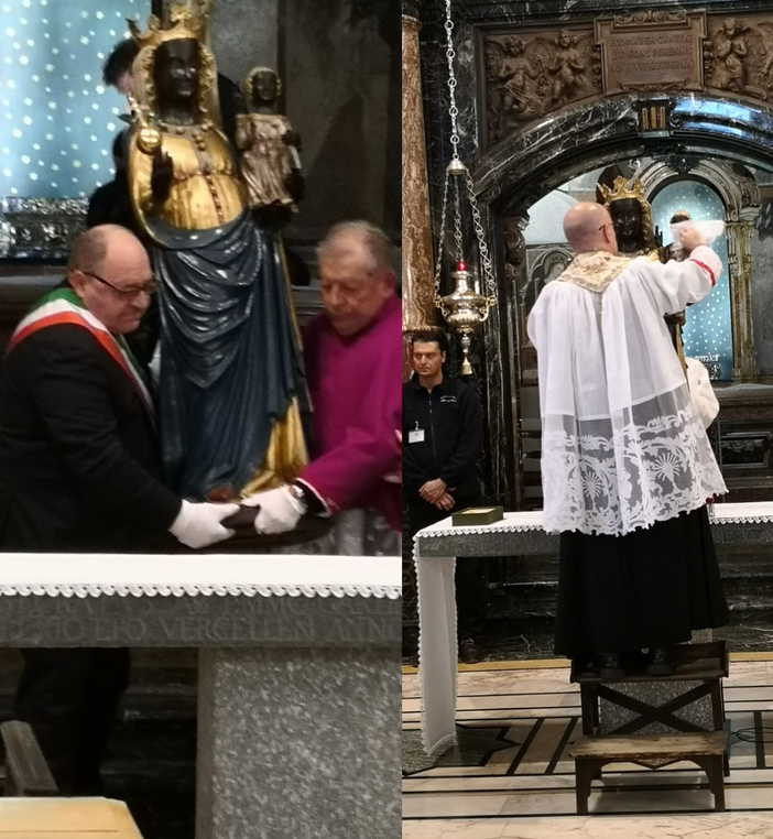 pulizia volto madonna oropa