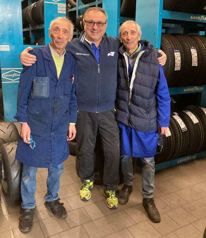 I gemelli Baldi con Claudio Bergo