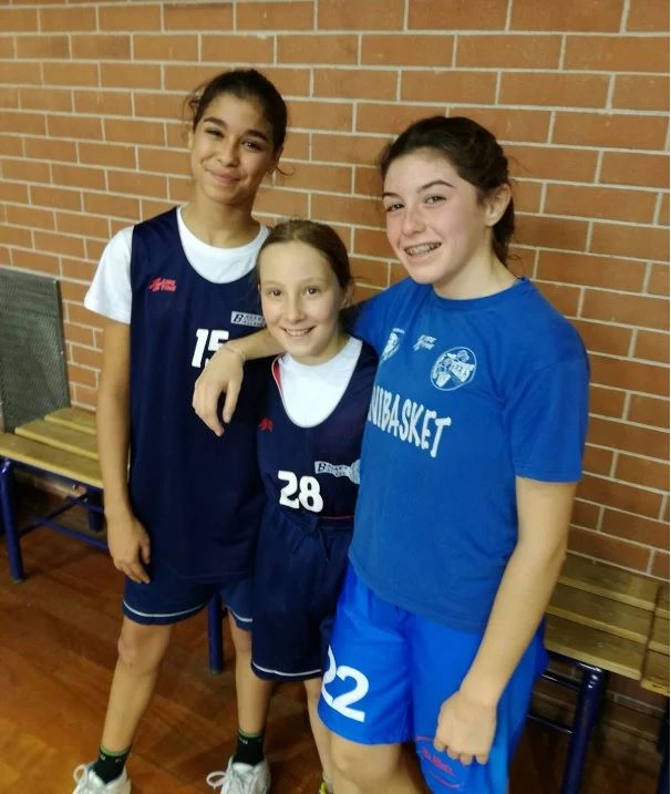 Le tre giovanissime "Azzurrine"