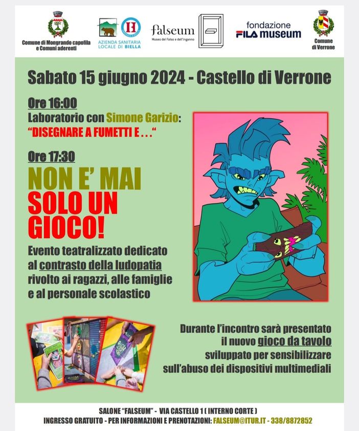 Al Falseum a Verrone si gioca Contro... la ludopatia!