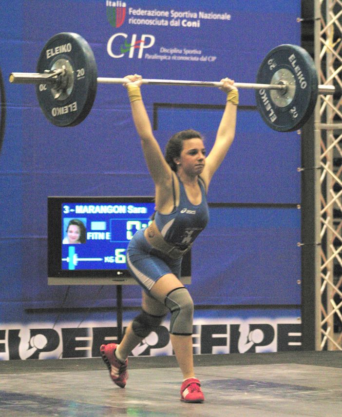 Sara Marangon, portacolori del Fitness Club Biellese