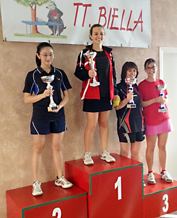 Anna Loro sul gradino più alto del podio