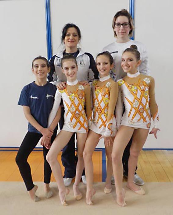 Le atlete della Ginnastica La Marmora