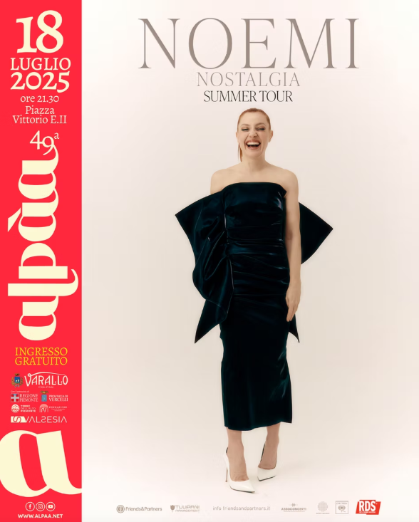 Noemi accende Varallo: stasera il grande concerto in Piazza Vittorio Noemi accende Varallo: stasera il grande concerto in Piazza Vittorio
