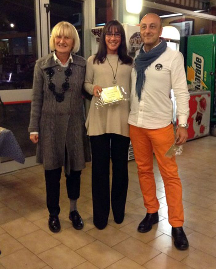 La fiduciaria regionale Clelia Zola con Milena Foglio Stobbia e Amtonello Formaggio