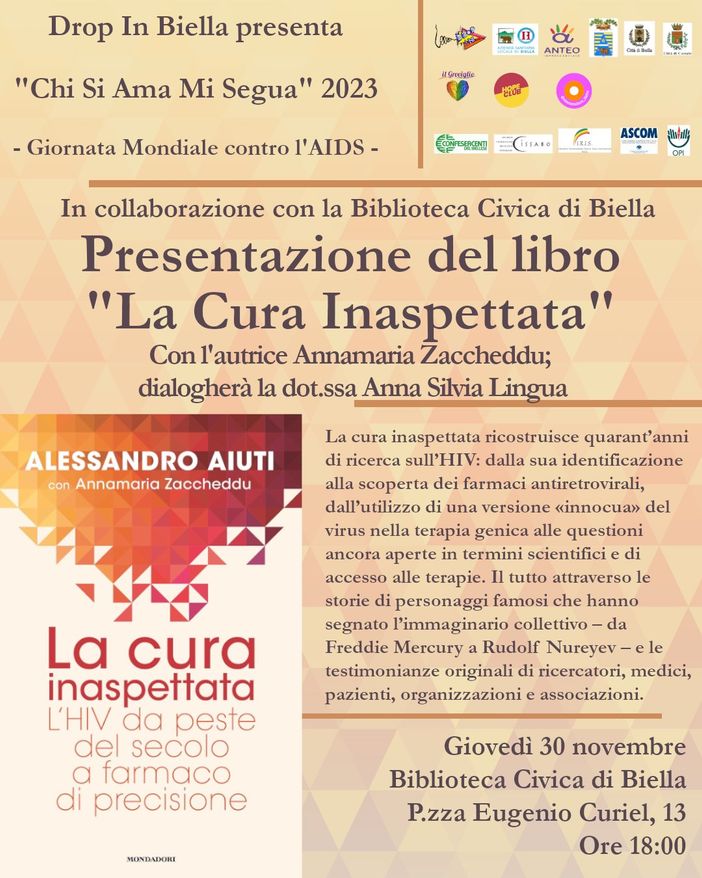Domani a Biella sarà presentato il libro “La cura inaspettata”