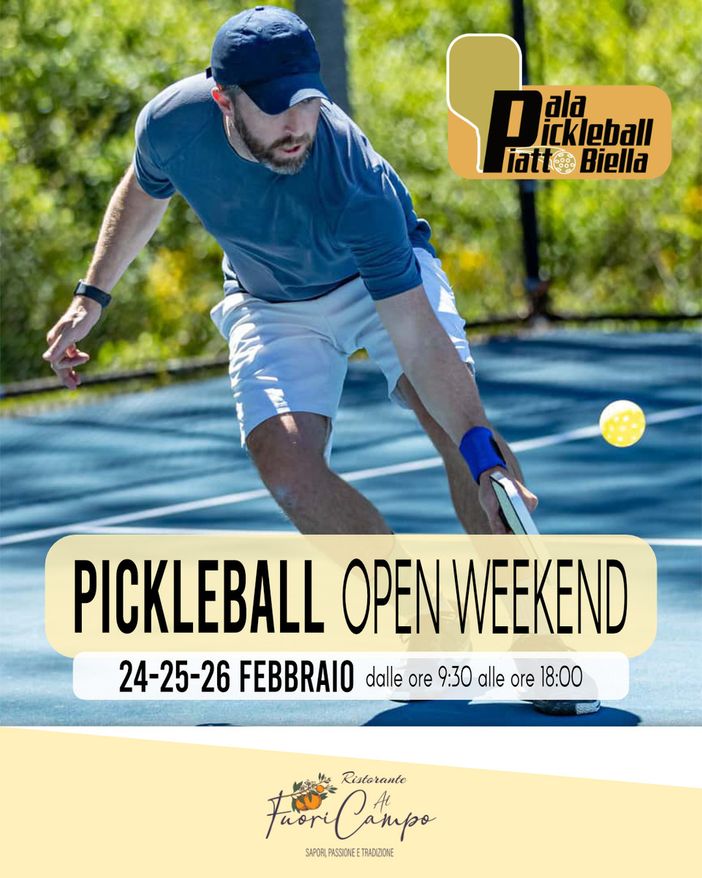 Open weekend al PalaPickleball a Piatto