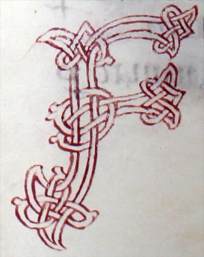 Pagina con incipit “F”, Sacramentarium Episcopi Warmundi (Sacramentario del Vescovo Warmondo di Ivrea): fine secolo X, Ivrea, Biblioteca Capitolare, Ms 31 LXXXVI). Priuli Verlucca,1990, copia posseduta a Biella dal Comm. Mario Coda.