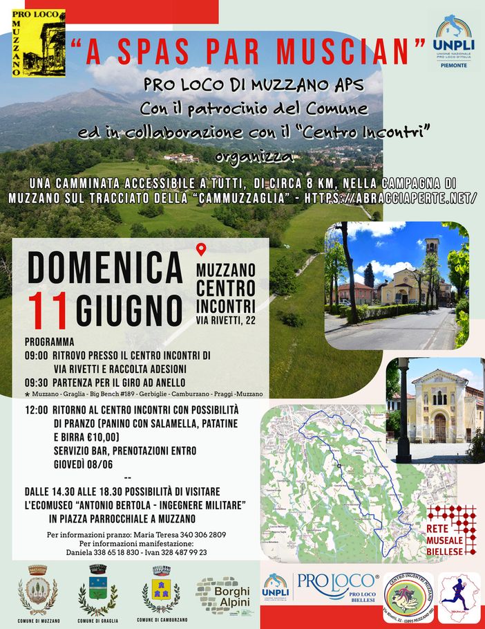 A Muzzano c'è "A spas par Muscian" A Muzzano c'è "A spas par Muscian"