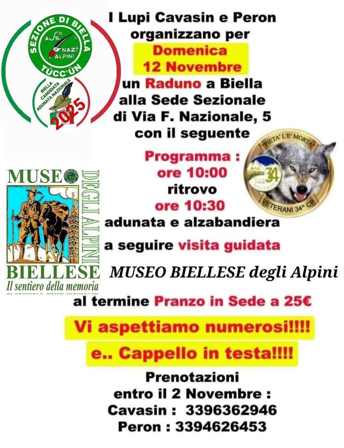 Biella, Raduno degli Alpini: dall’adunata alla visita al museo. Biella, Raduno degli Alpini: dall’adunata alla visita al museo.