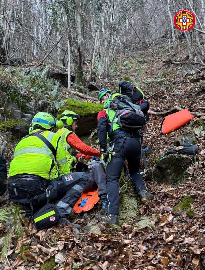 Escursionista soccorso a Postua dopo una caduta di 40 metri